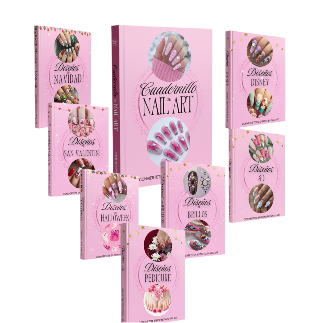 Cuadernillo de Nail Art + 6 Bonos Nail Art de 🎁