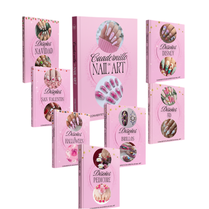 Cuadernillo de Nail Art + 6 Bonos Nail Art de 🎁