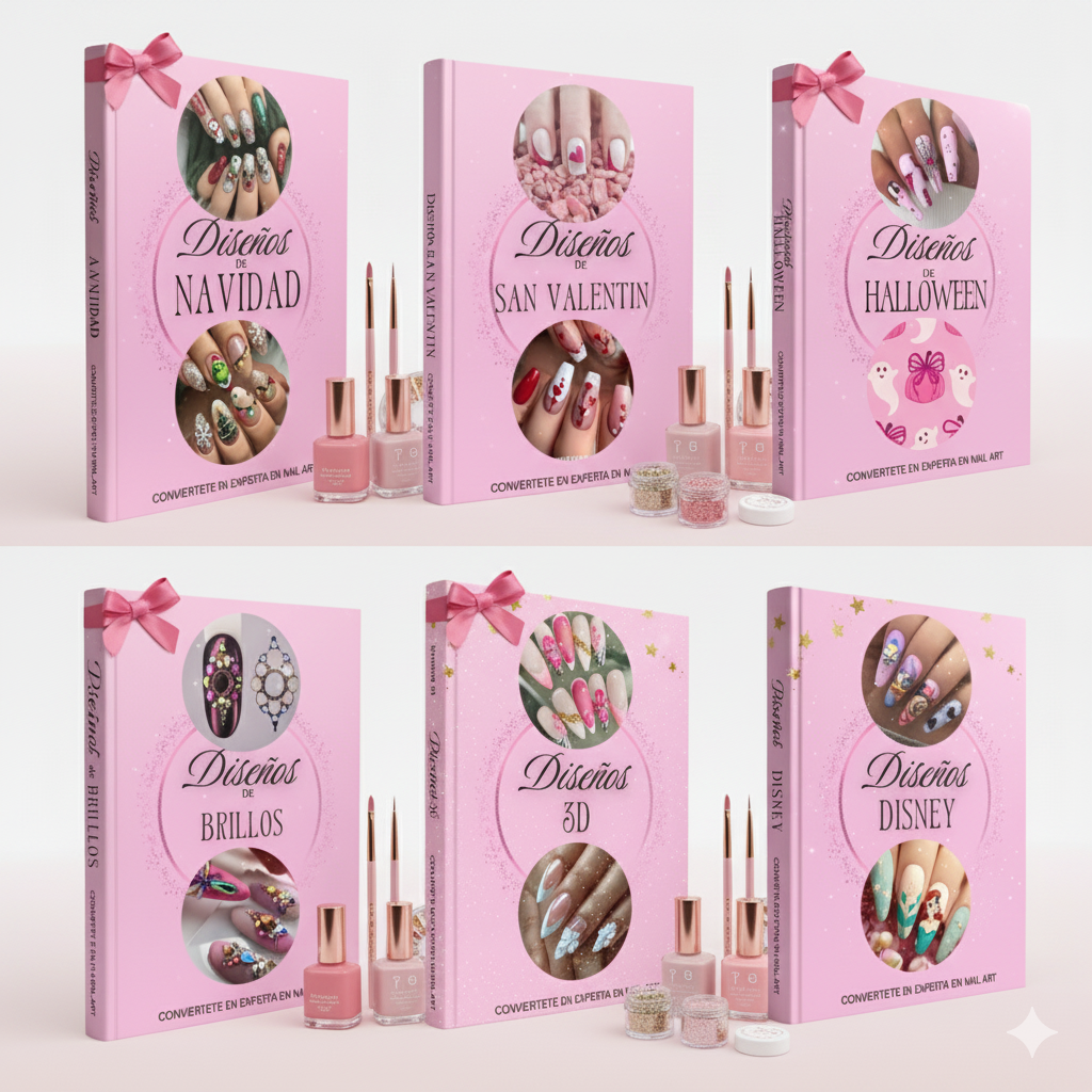 Cuadernillo de Nail Art + 6 Bonos Nail Art de 🎁